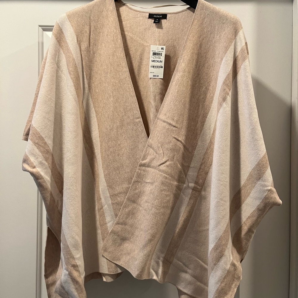 Alfani women’s poncho transition in cream